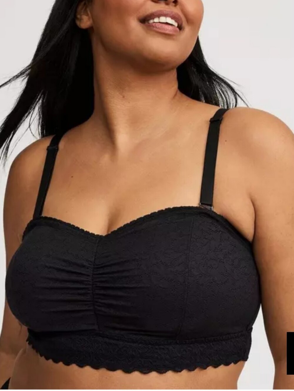 Torrid Black Lace Bandeau Bra